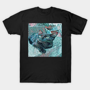 ART BLACK CAT T-Shirt